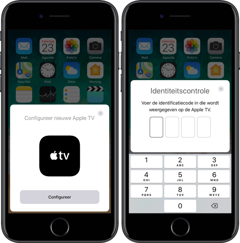 Apple TV 4K configureren via je iPhone.