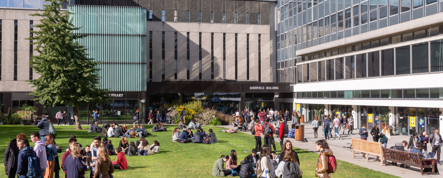 Students on campus