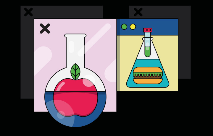 Food in test tubes