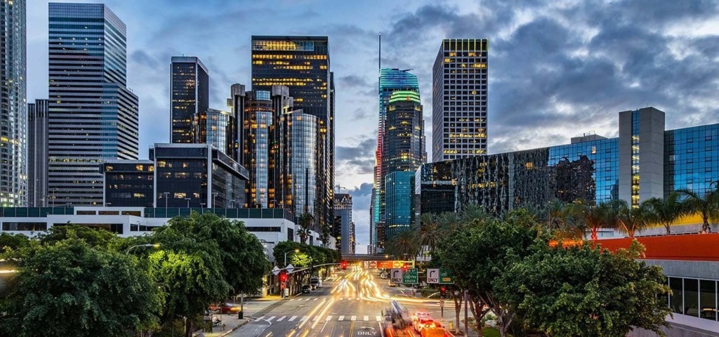 Los Angeles Skyline at Dusk