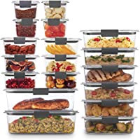 Rubbermaid Brilliance Storage 44-Piece Plastic Lids | BPA Free, Leak Proof Food Container, Clear