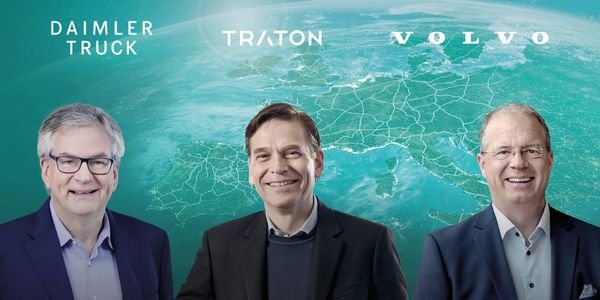 Volvo Group, Daimler Truck and the Traton Group will create a joint venture to install and...