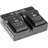 BM Premium Pack of 2 ENEL20, EN-EL20a Batteries and USB Dual Battery Charger for Nikon Coolpix P950, P1000, DL24-500, Coolpix