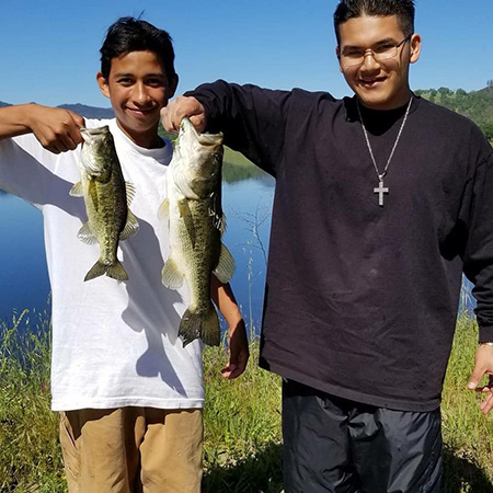 2 High School Boys with Fish