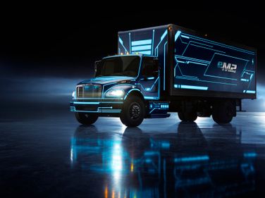 Daimler's eM2 is a Class 6/7 truck designed for local distribution, pickup and delivery, food...