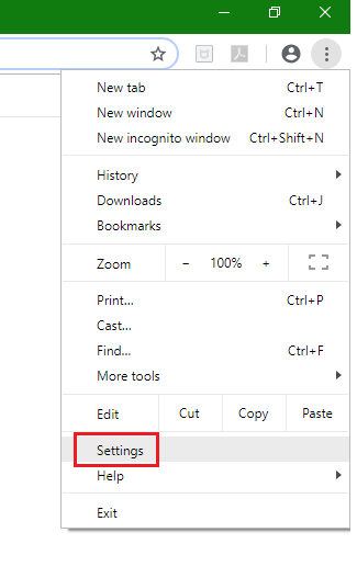 Google Chrome Settings