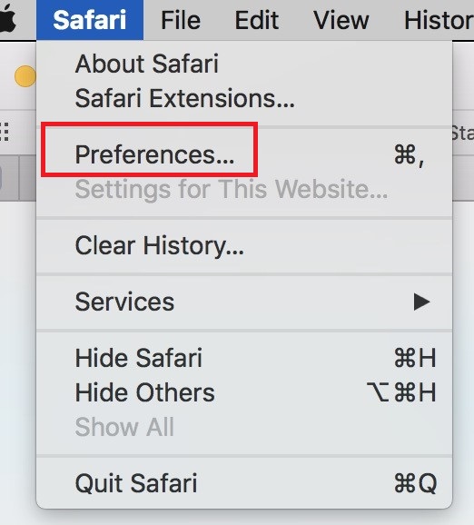 Safari Preferences