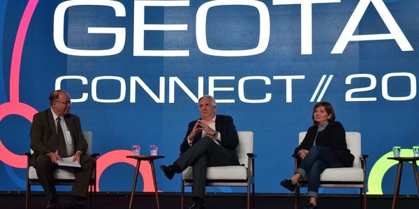 Mike Antich (left), editor, Automotive Fleet, moderated a fleet manager fireside chat that...