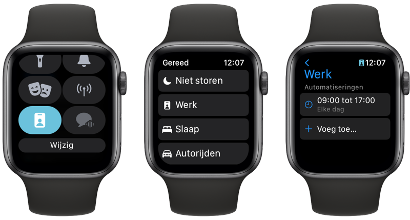 Focus op Apple Watch watchOS 8