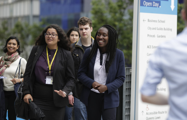 Students on campus