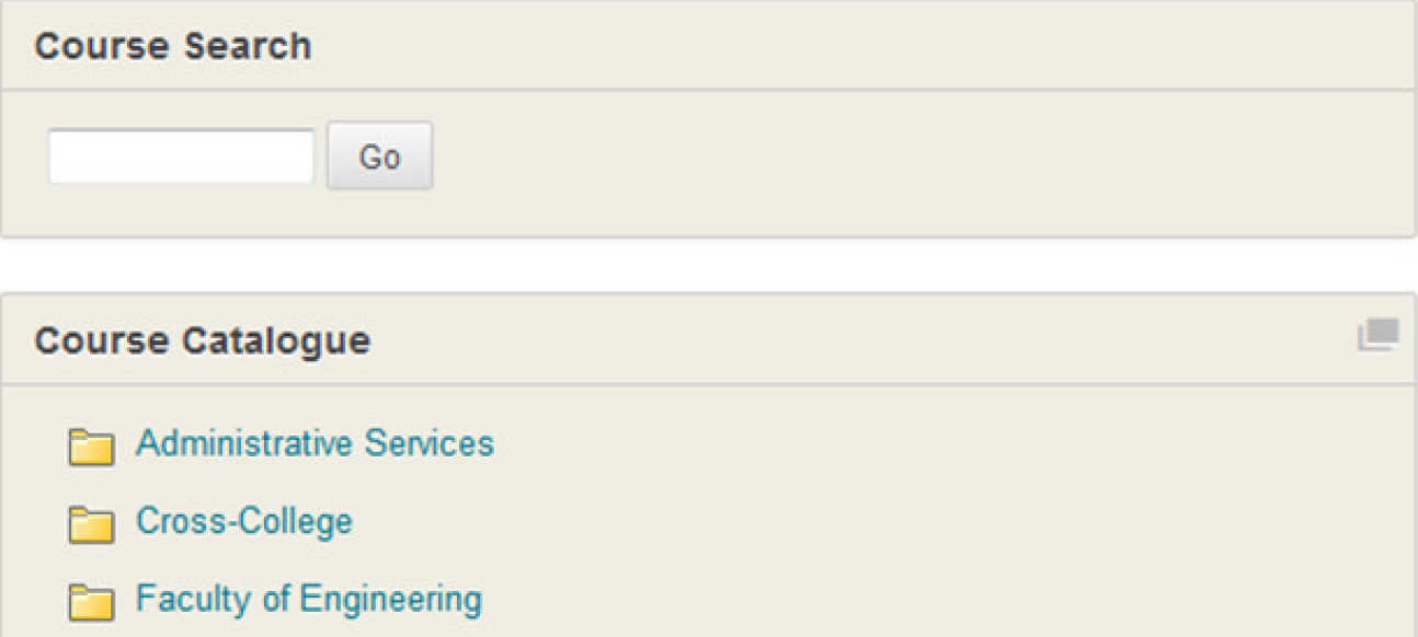 course catalogue search
