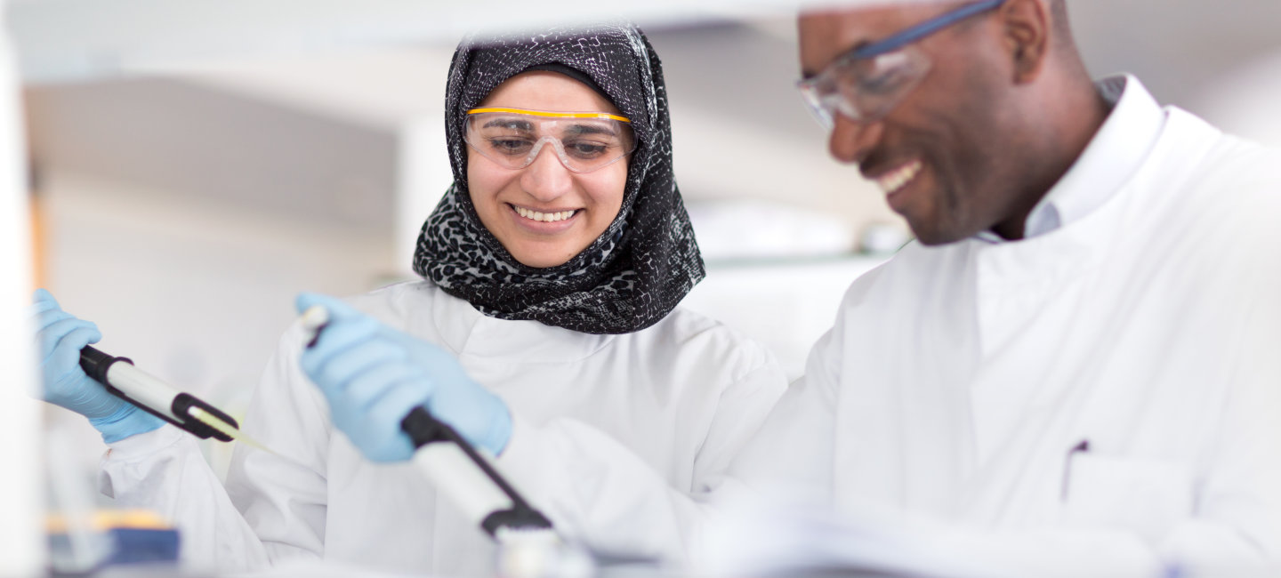 Students in a lab