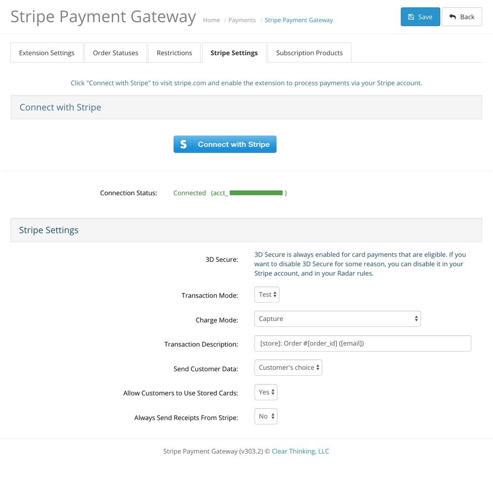 OpenCart Stripe Payment Gateway screenshot 2