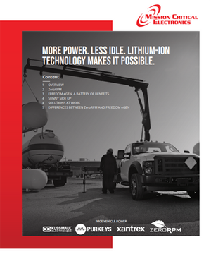 More Power. Less Idle. Lithium-Ion Technology Makes It Possible.