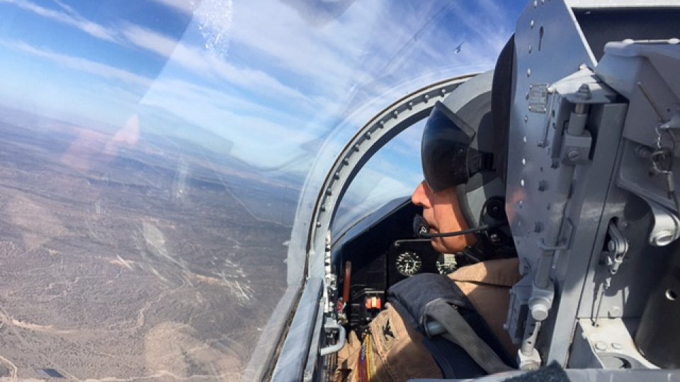 Dean Winslow flying L-39C, April 2019