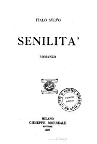 Svevo - Senilità, 1927.djvu