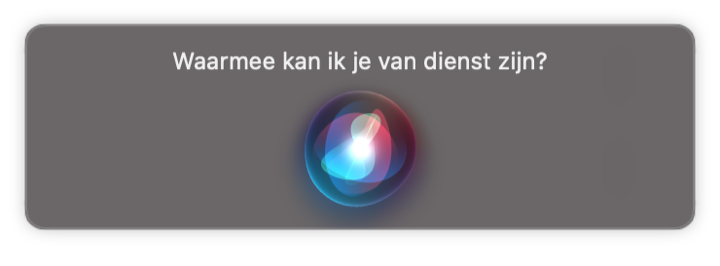 Siri Mac gebruiken