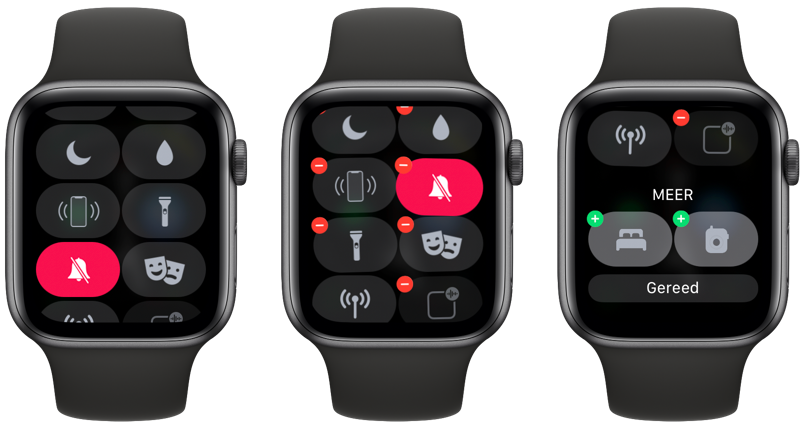 Bedieningspaneel aanpassen Apple Watch