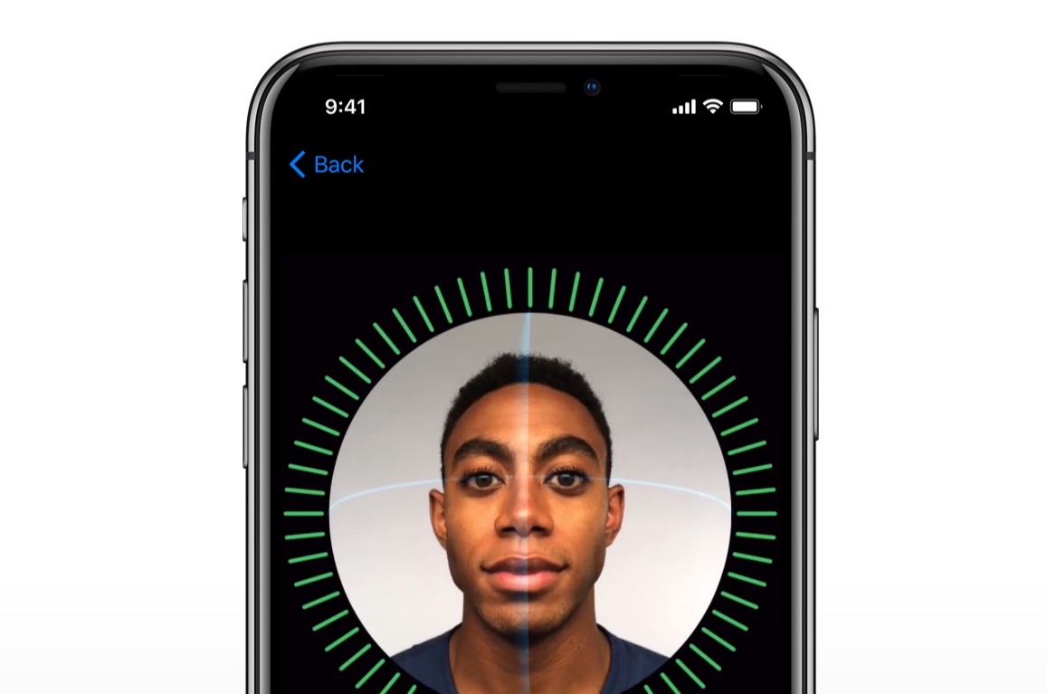 Gezicht scannen met Face ID