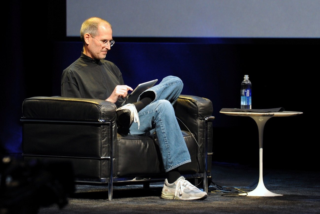 Steve Jobs mt eerste generatie iPad