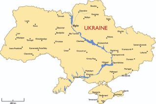 A map of Ukraine