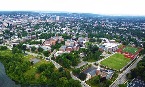 WPI campus in Worcester Massachusetts