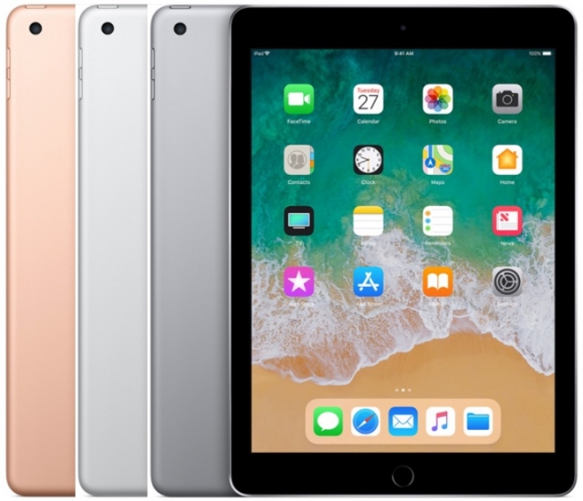Kleuren van de iPad 2018.