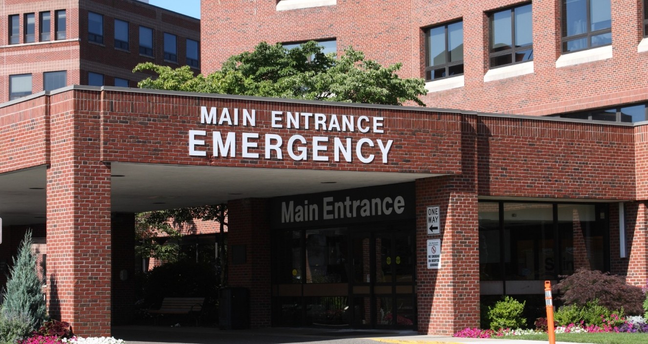A hospital entrance, photo by DenisTangneyJr/Getty Images