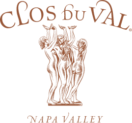 Clos du Val Trade - Clos du Val terracotta logo