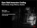 Immersion Cooling Heats Up