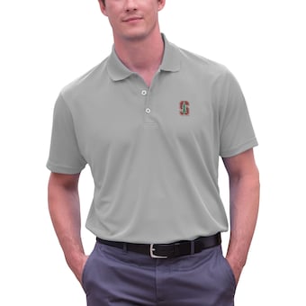 Men's Gray Stanford Cardinal Big & Tall Vansport Omega Tech Polo