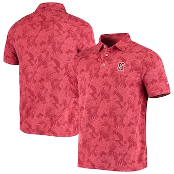 Men's Tommy Bahama Cardinal Stanford Cardinal Palmetto Palms Polo