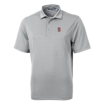 Men's Cutter & Buck Gray Stanford Cardinal Big & Tall Virtue Eco Pique Recycled Polo