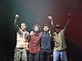 Rage Against the Machine 2007. Слева надесно: Тим Комерфорд, Зак де ла Роча, Бред Вилк и Том Морело.