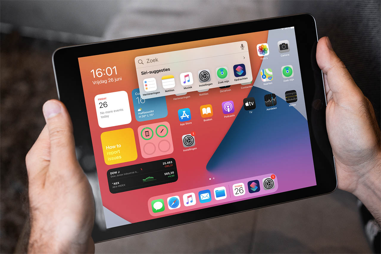 iPadOS 14 compacte zoekfunctie