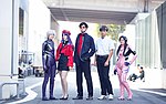 Cosplayers of Kaworu, Misato, Gendo, Shinji and Mari 20100919b.jpg