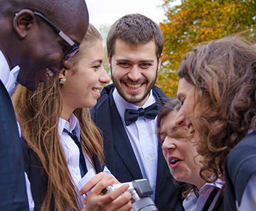 Graduate students wearing sub fusc