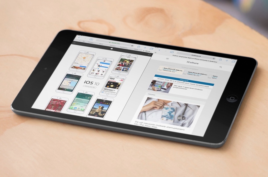 Split View in Safari in iOS 10.