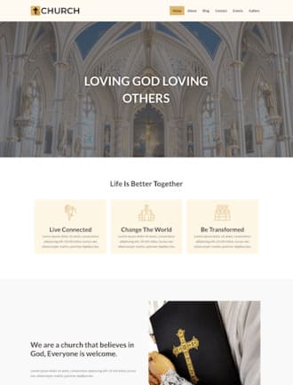 WordPress church theme