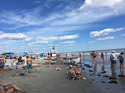 Ocean City beach at 12th Street