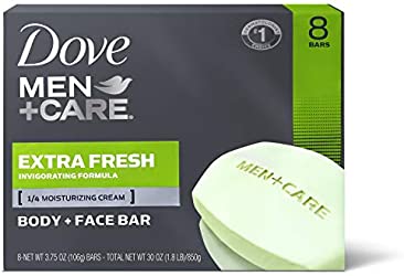 Dove Men+Care Body and Face Bar to Clean and Hydrate Skin Extra Fresh Body and Facial Cleanser More 