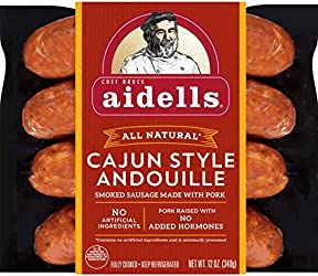 Aidells Cajun Style Andouille Smoked Pork Sausage Links, 4 Count