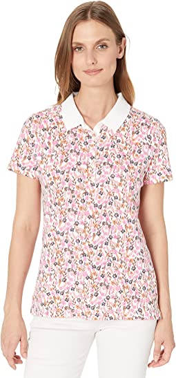 Short Sleeve Floral Polo