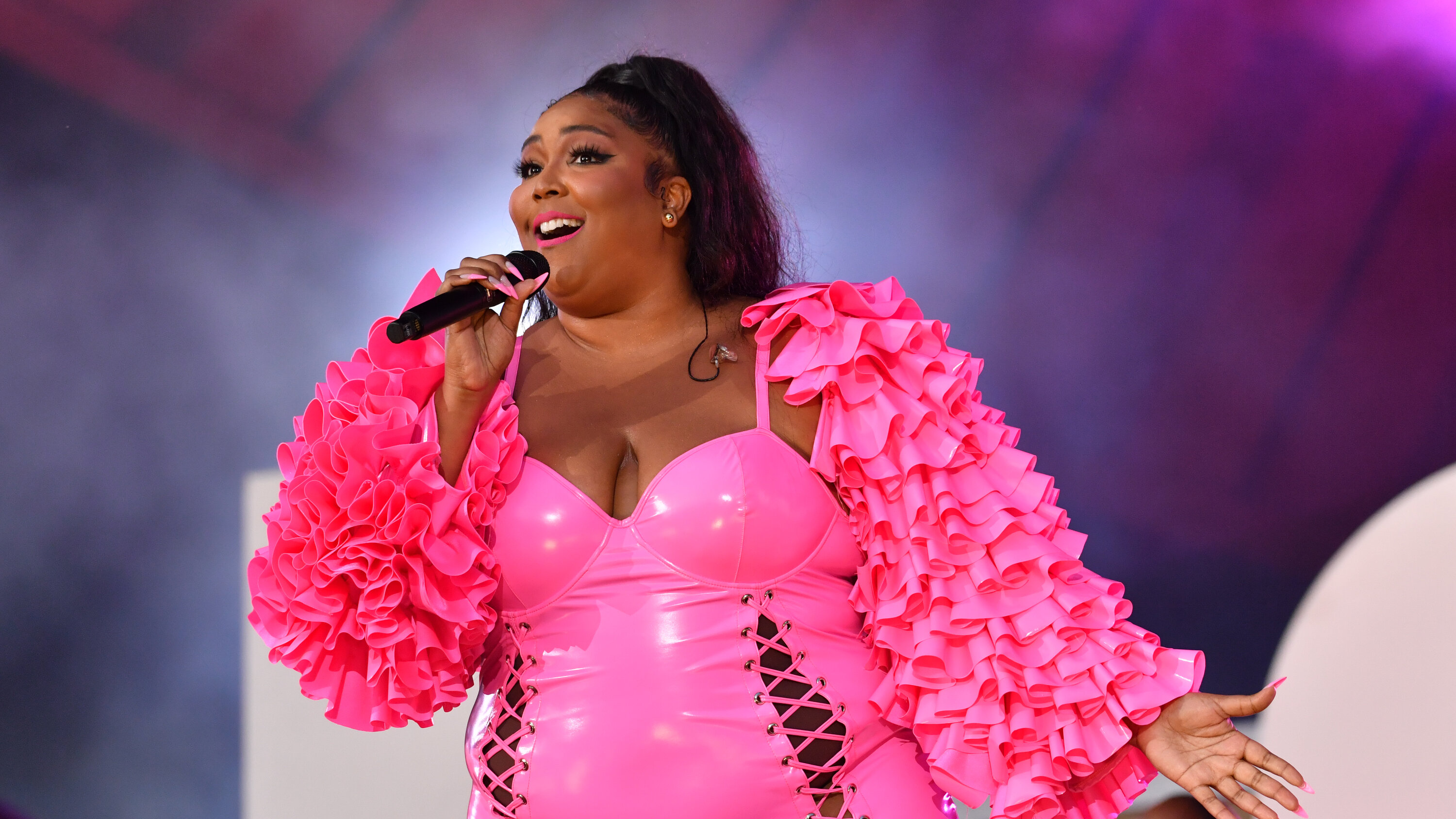 Lizzo in 2021. “I never want to promote derogatory language,” she said.