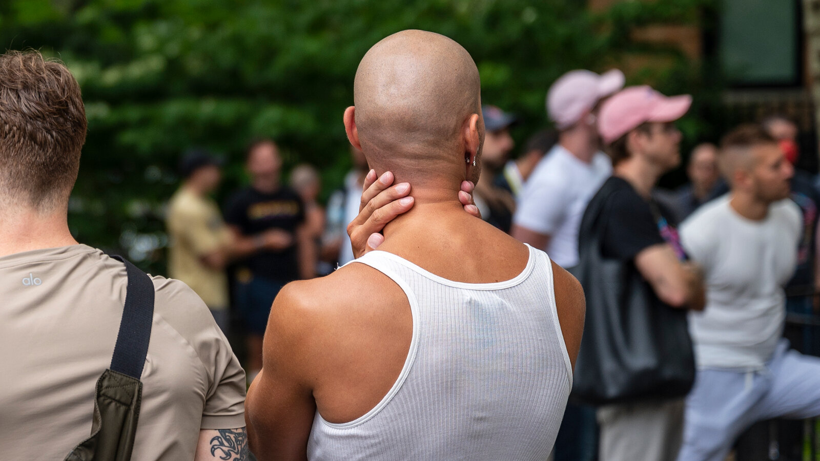 The Chelsea Sexual Health Clinic in Manhattan was thronged with vaccine seekers on Thursday.