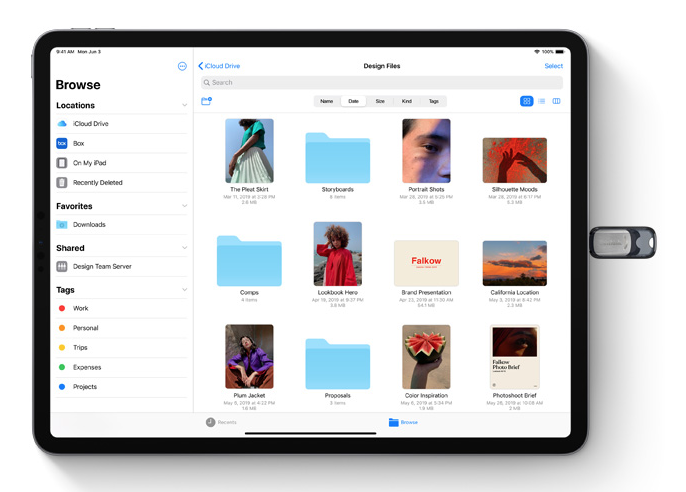 iPadOS externe opslag