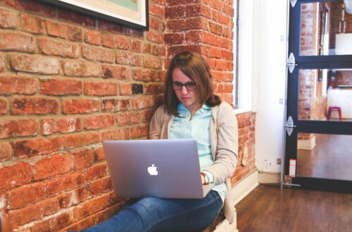 Woman Working On Laptop Free Stock Picture