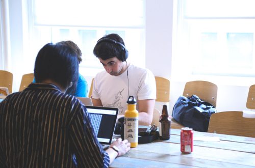 People Working On Computers Free Stock Picture