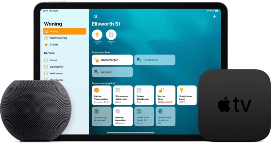 HomeKit-hub: HomePod mini, iPad of Apple TV als woninghub voor HomeKit.