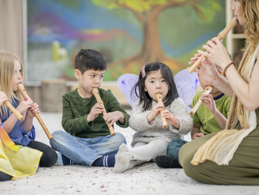 Niños en la escueal Waldorf